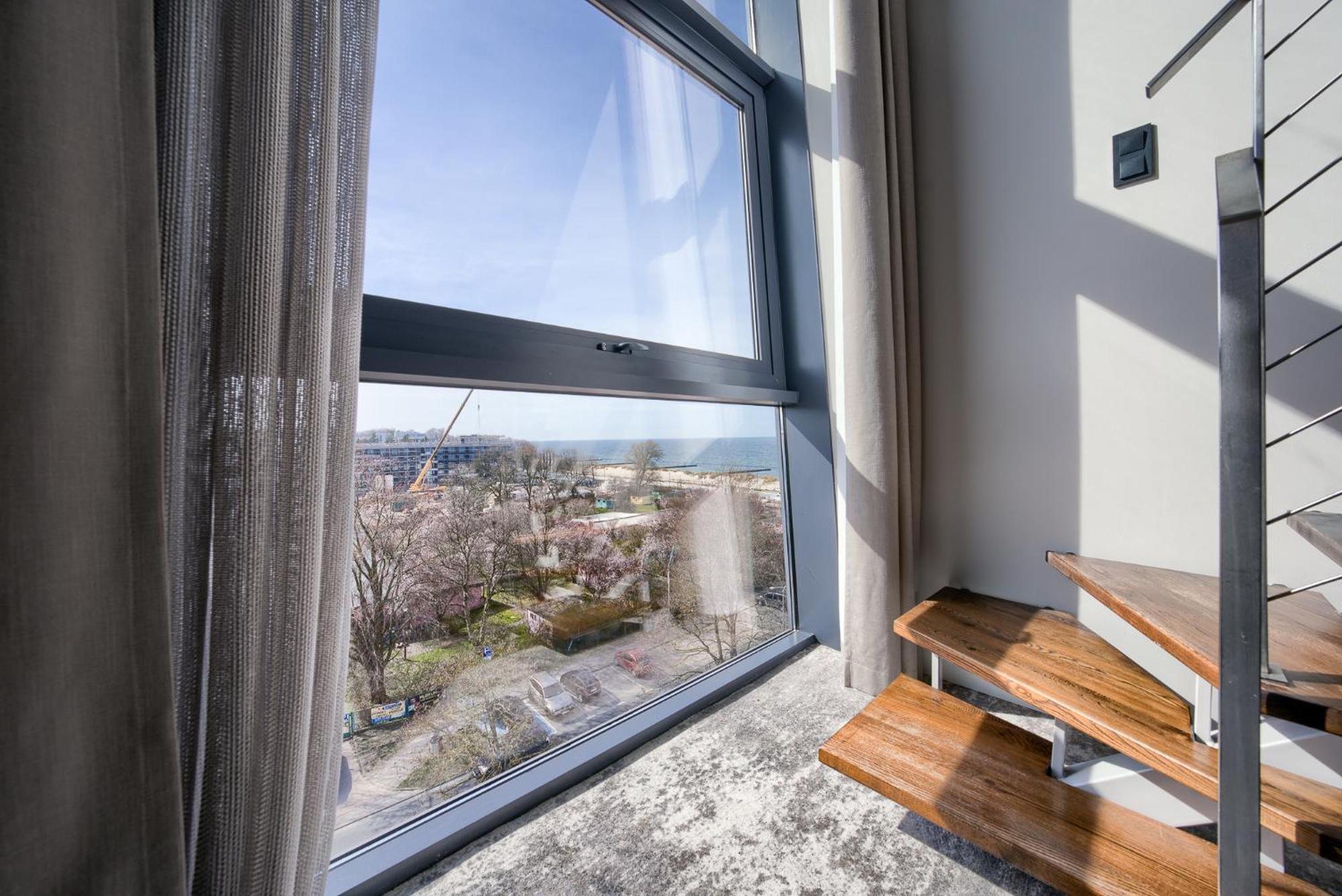Apartamentyprzymorzu Marine***** Dwupoziomowy Z Widokiem Na Morze Apartament